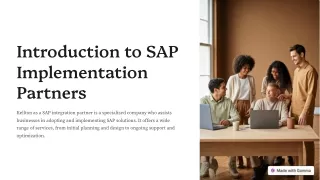 Introduction to SAP Implementation Partners