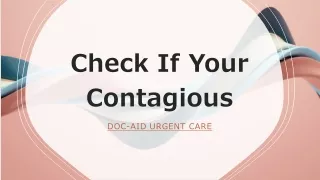 Check If Your Contagious