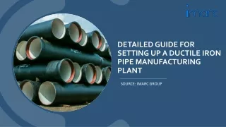 Costs Involve in Ductile Iron Pipe Manufacturing Plant Report PDF