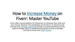 More Money on Fiverr: Master YouTube Scriptwriting with ChatGPT