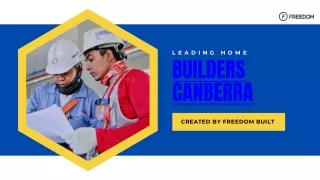 Leading Home Builders in Canberra