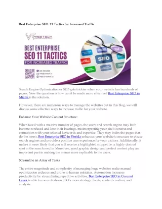Best Enterprise SEO
