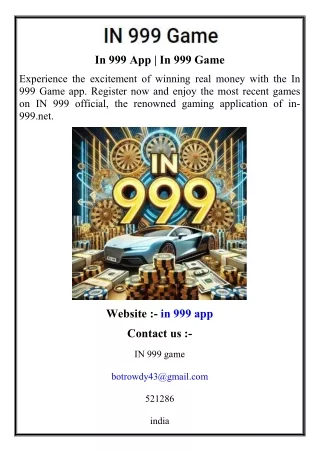 In 999 App   In 999 Game