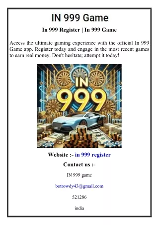 In 999 Register   In 999 Game
