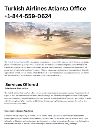 Turkish Airlines Atlanta Office