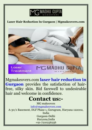 Laser Hair Reduction In Gurgaon  Mgmakeovers.com