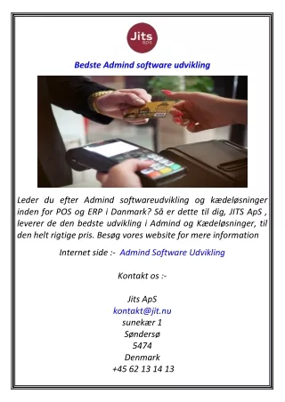 Bedste Admind software udvikling