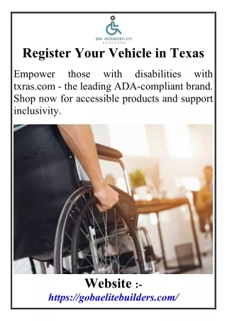 Register Your Vehicle in Texas