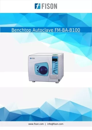 Benchtop_ Autoclave