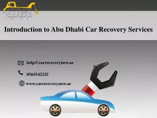 Introduction to Abu Dhabi Car Recovery Services