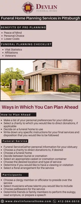 Pre-Planning Funeral Services | Affordable Funeral Homes in Mars, PA