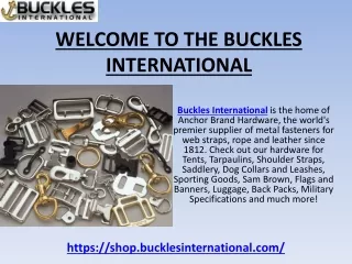 Web Tips at Buckles International