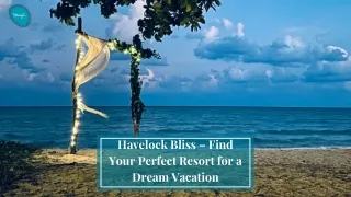 Havelock Bliss – Find Your Perfect Resort for a Dream Vacation