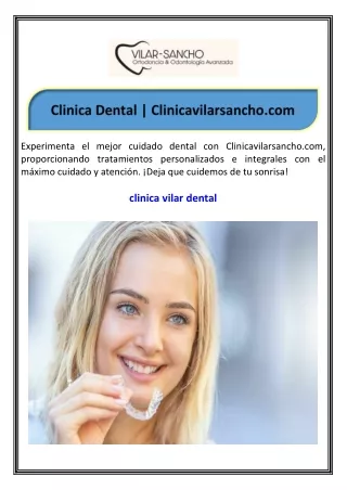 Clinica Dental Clinicavilarsancho.com