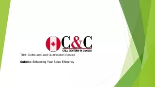 Outbound Lead Qualification Service