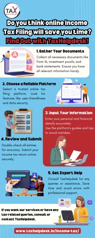 Do you think online Income Tax Filing will save you time Find Out with TaxHelpdesk!