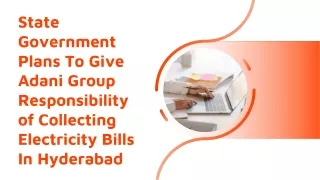 State Government Plans To Give Adani Group Responsibility of Collecting Electricity Bills In Hyderabad