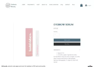 Best Eyebrow Serum Product