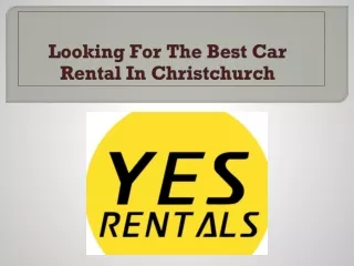 Looking For The Best Car Rental In Christchurch