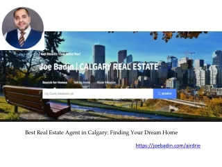 Best Real Estate Agent in Calgary Finding Your Dream Home