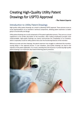 Creating High-Quality Utility Patent Drawings for USPTO Approval | The Patent Ex