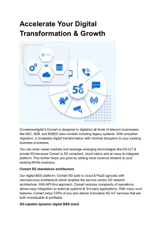 Accelerate Your Digital Transformation & Growth