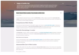 Mole Check Clinic London Your Guide to Skin Care