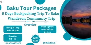 6-Day Baku Backpacking Adventure  Wanderon Community Trip