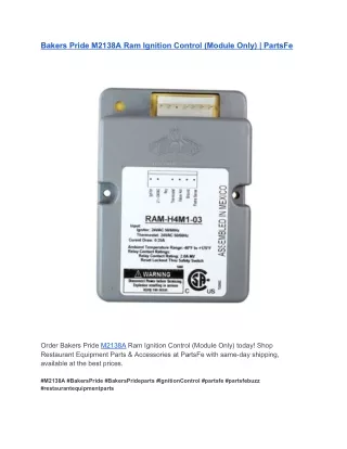 httpspartsfe.comignition-control-for-bakers-pride-part-m2138a