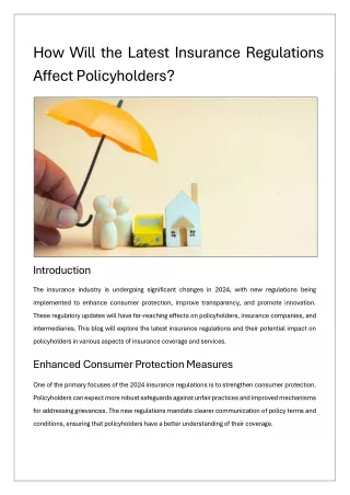 How Will the Latest Insurance Regulations Affect Policyholders.docx