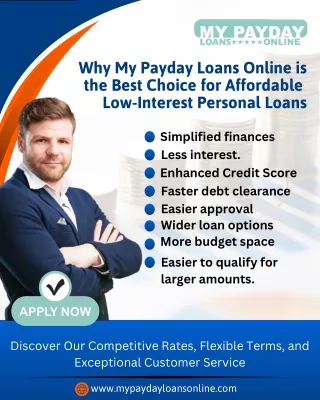 Secure Low-Interest Personal Loans for Your Financial Needs at My Payday Loans O