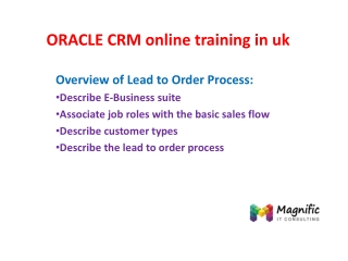 ORACLE CRM online training in uk