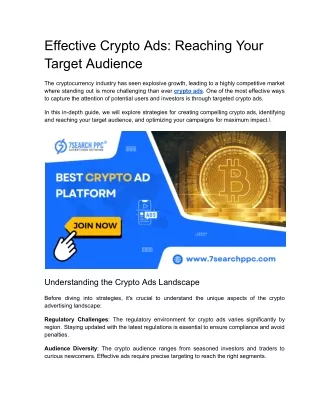 Effective Crypto Ads_ Reaching Your Target Audience