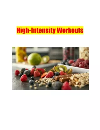 High-Intensity Workouts