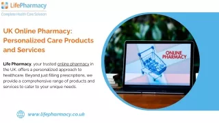 UK Online Pharmacy Personalized Care Products and Services