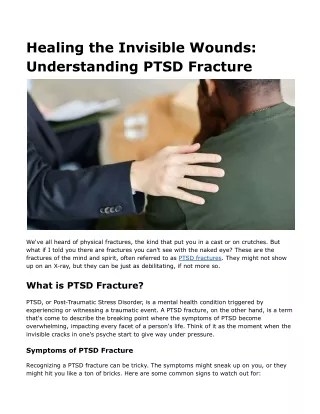 Healing the Invisible Wounds_ Understanding PTSD Fracture