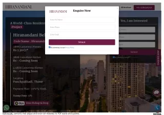 Hiranandani Belicia Thane West | Hiranandani Belicia Thane | Hiranandani Belicia