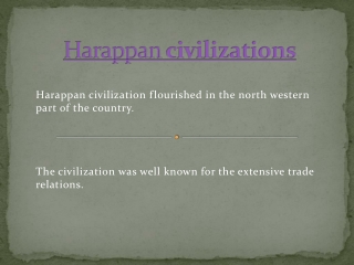 Harappan civilizations