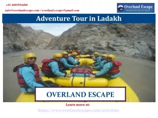 Adventure Tour in Ladakh