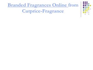 Cheap branded perfumes