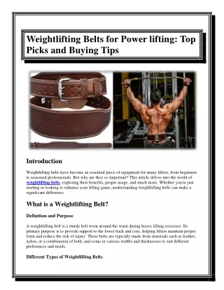 Weightlifting Belts for Power lifting