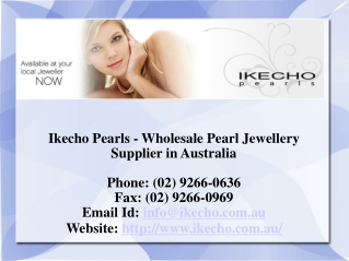 Ikecho Pearls - Australian Pearl Jewellery