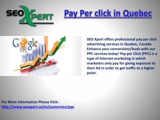 Pay Per click in Quebec