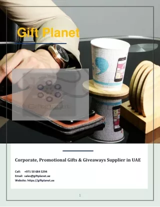 Make a brand statement with top-grade business gifts UAE