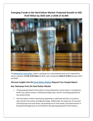 Hard Seltzer Market