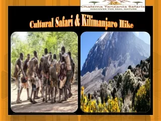 Cultural Safari & Kilimanjaro Hike