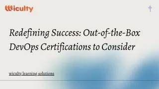 Redefining Success Out-of-the-Box DevOps Certifications to Consider