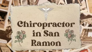 Chiropractor in San Ramon