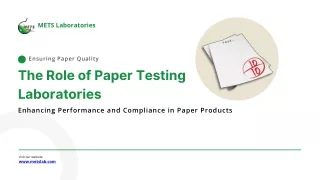 Paper Testing Laboratories