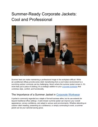Summer-Ready Corporate Jackets_ Cool and Professional